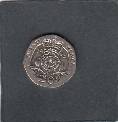 Beschrijving: 20 Pence ELIZABETH II 